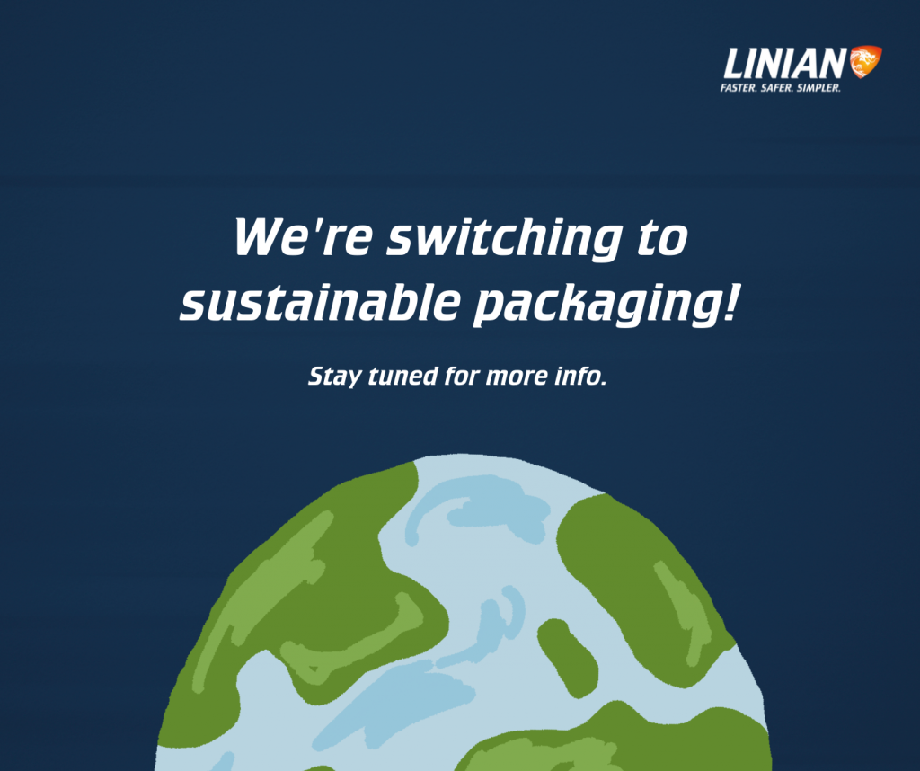 LINIAN is switching to sustainable packaging header image.